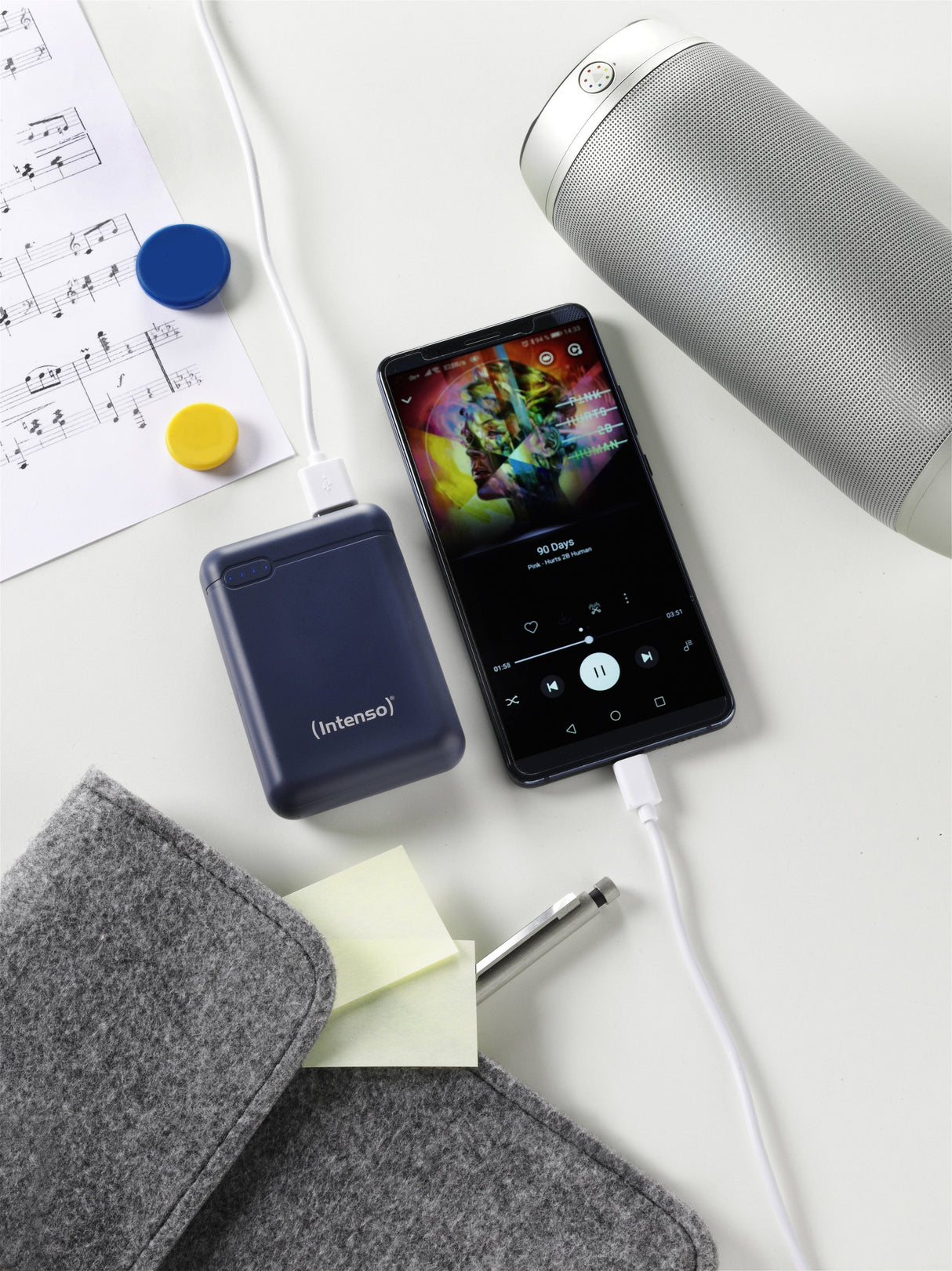 Intenso Powerbank Xs10000 Dkblue 10000 Mah Inkl. Usb-A To Type-C
