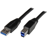 EAN 0065030861359 - StarTech.com USB3SAB10M cable USB USB 3.2 Gen 1 (3.1 Gen 1) USB A USB B 5 Gbit/s Negro imagen 3