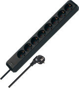 Brennenstuhl Eco-Line Regleta De Enchufes 8-Vías Negro 5m H05