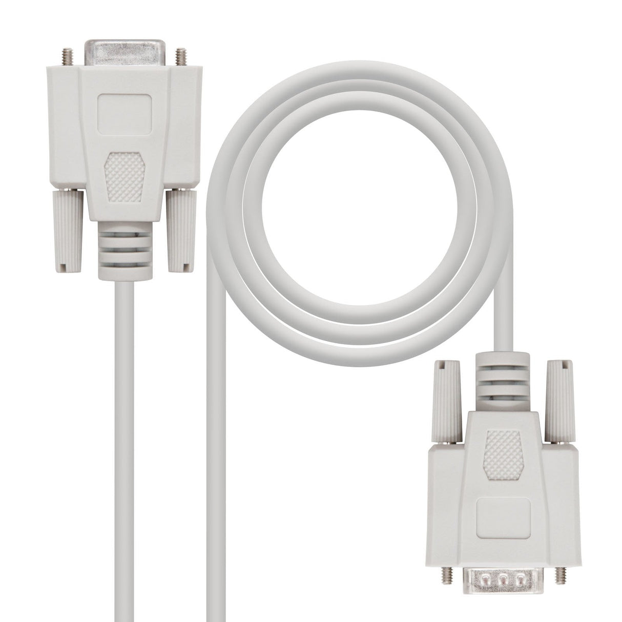 Nanocable Cable Serie Rs232 Db9 Macho A Db9 Hembra 3m - Beige