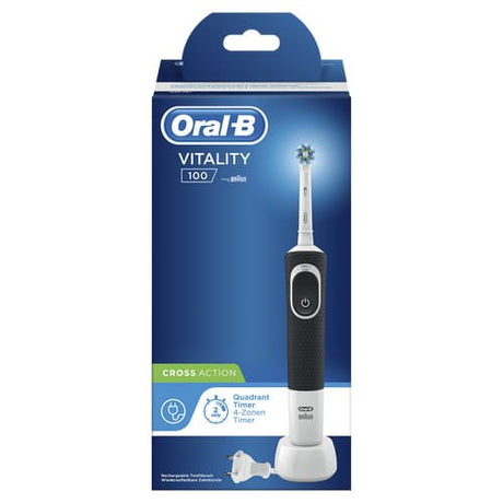 EAN 4210201200758 - Oral-B Vitality 100 CrossAction Adulto Cepillo dental oscilante Negro, Blanco imagen 6
