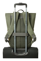 EAN 4260709015637 - Rivacase Eden mochila Mochila de viaje Oliva cuero PU, Poliéster, Tereftalato de polietileno reciclado (r imagen 16