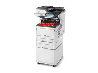 Oki 09006108 Mc883dnct Mfp A3 Led Color 2 Bandejas De Papel Y Armario Base