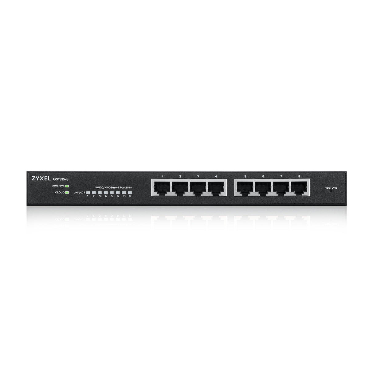 Zyxel 8-Port Gbe Smart Switch, Nebulaflex, Gs1915-8