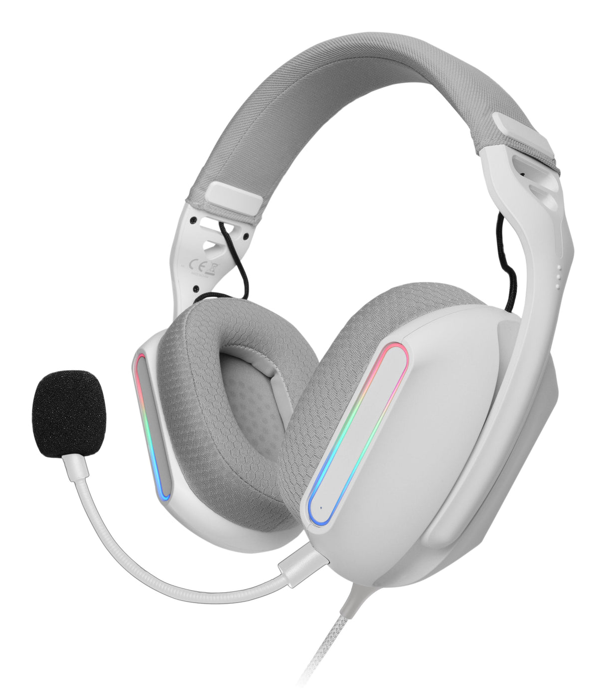 Auriculares Gaming Con Micrófono Mars Gaming Mh-Pro Jack 3.5 Usb Blancos