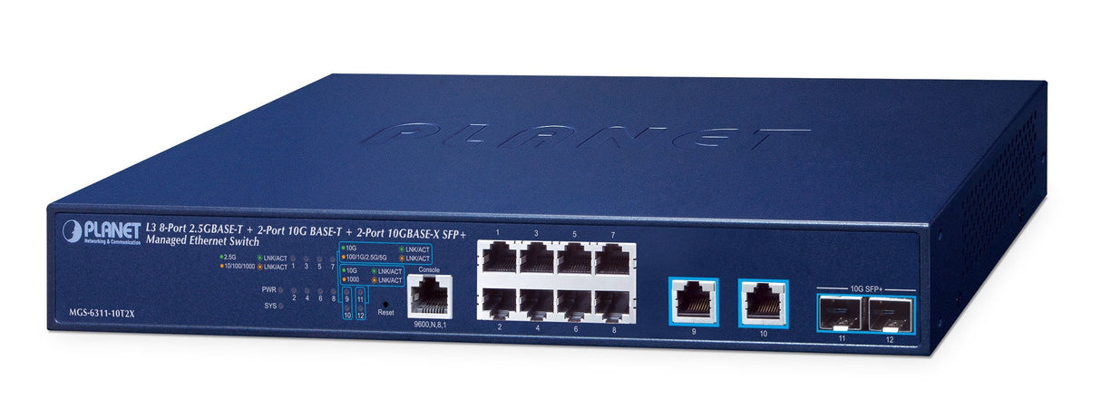 Planet Mgs-6311-10t2x 8-Port Managed Ethernet Switch