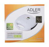 Sandwichera Adler Ad 301 750 W Blanco