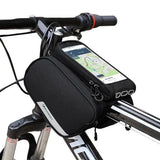 Wozinsky Wbb7bk Bolsa De Bicicleta Para Cuadro + Funda De Teléfono Desmontable Negro