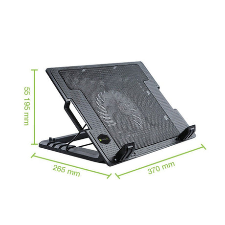 EAN 8051128106244 - Techly ICOOL-CP12TY almohadilla fría 43,9 cm (17.3") 1400 RPM Negro imagen 3