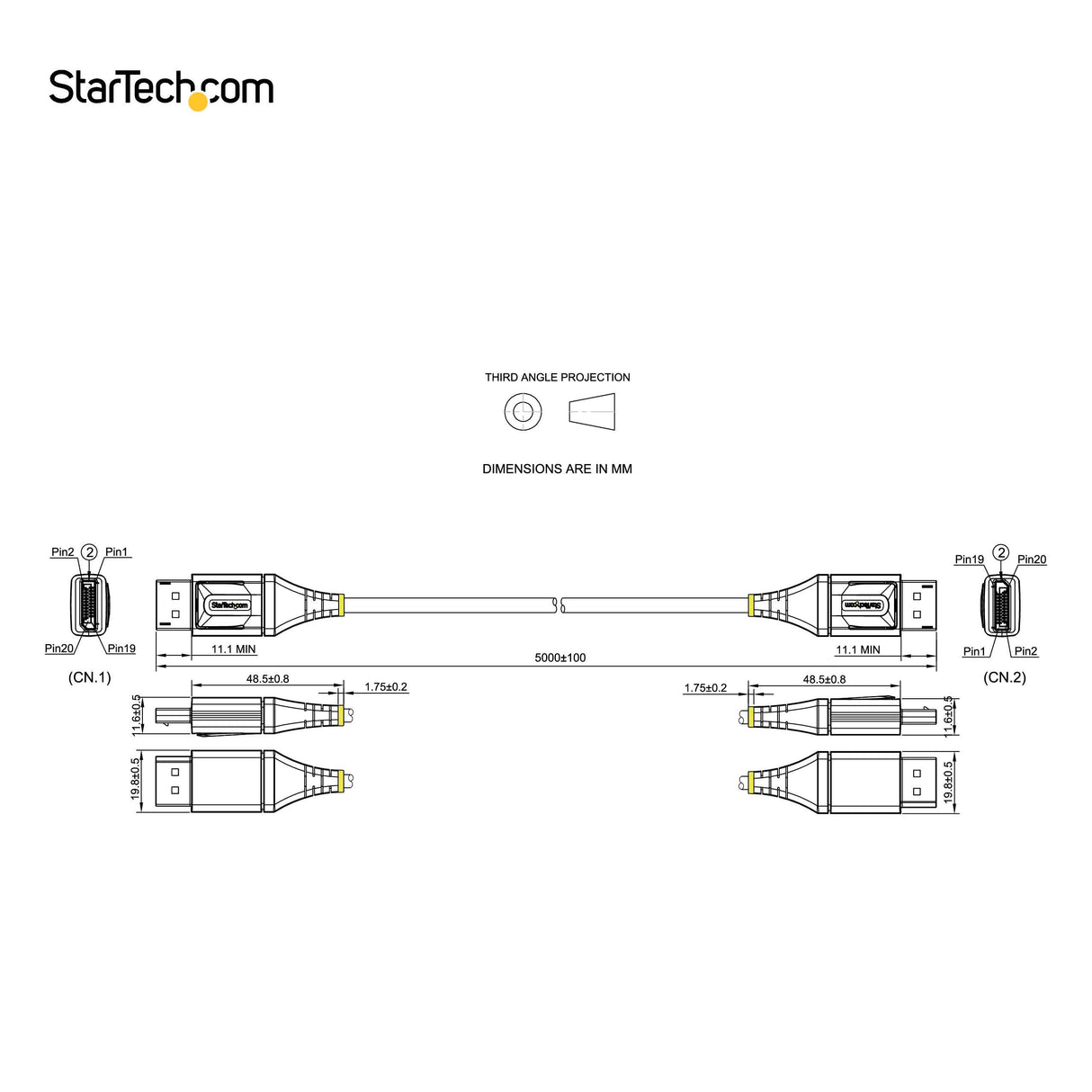 EAN 65030889285 - StarTech.com DP14VMM5M cable DisplayPort Gris, Negro imagen 11