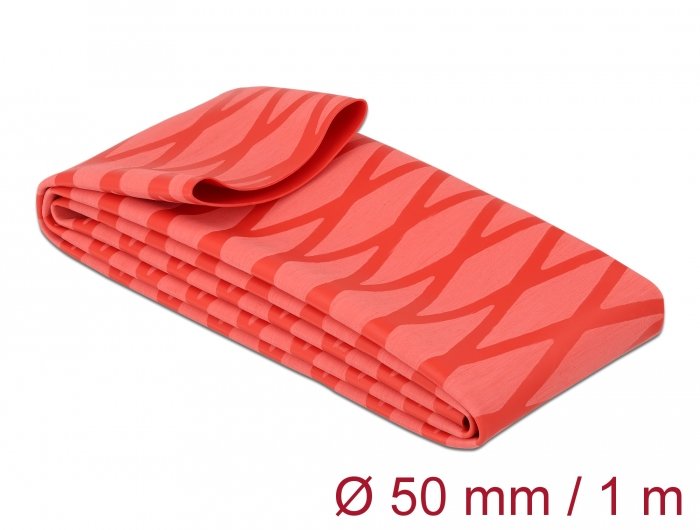 Schrumpfschlauch X-Muster Rutschfest 1 M X 50 Mm Rot