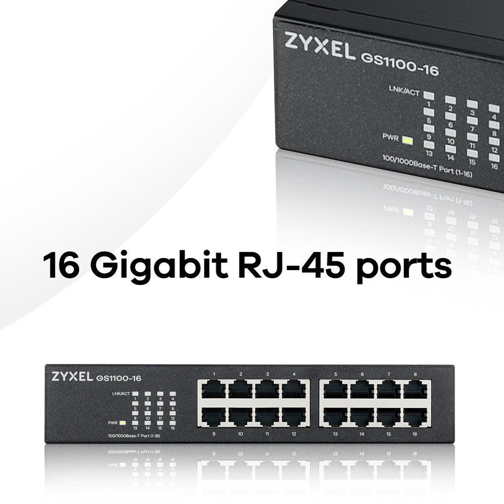 EAN 4718937614066 - Zyxel GS1100-16 No administrado Gigabit Ethernet (10/100/1000) imagen 8
