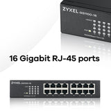 EAN 4718937614066 - Zyxel GS1100-16 No administrado Gigabit Ethernet (10/100/1000) imagen 8