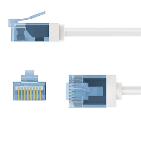 EAN 4040849742859 - Goobay 74285 cable de red Blanco 0,5 m Cat6a U/UTP (UTP) imagen 3