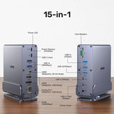 Unitek D1135agy01 Universal Dock Station Displaylink 4k X3