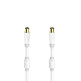 Hama Essential Cable Coaxial De Antena Macho/Hembra - Longitud 0.75m - Terminales Chapados En Oro - Triple Blindaje -