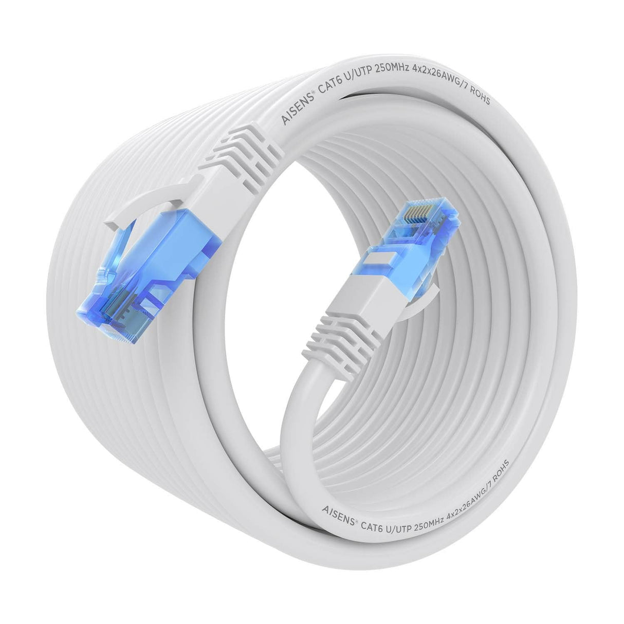 Aisens Cable De Red Rj45 Cat.6 Utp Awg26 Cca - 7.50m - Blanco