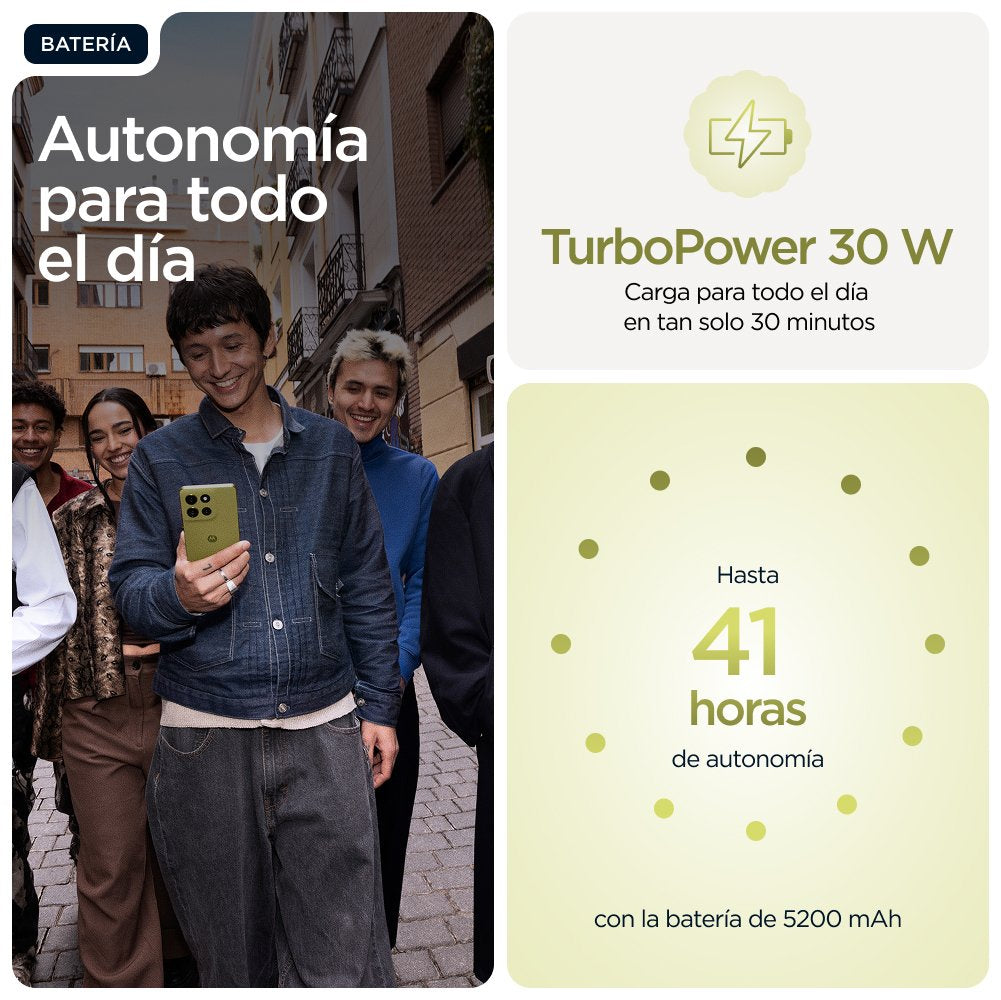 EAN 8033779080517 - Motorola moto g86 5G 16,9 cm (6.67") SIM doble Android 15 USB Tipo C 8 GB 256 GB 5200 mAh Verde imagen 9
