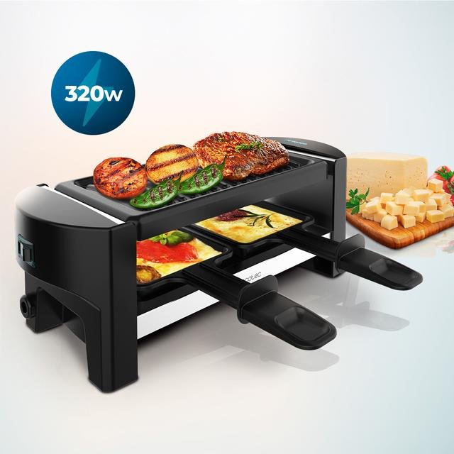 EAN 8435484032643 - Cecotec 03264 parrilla de interior 2 personas(s) 320 W Negro imagen 2