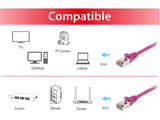 EAN 4015867162897 - Equip 605555 cable de red Púrpura 1 m Cat6 S/FTP (S-STP) imagen 3