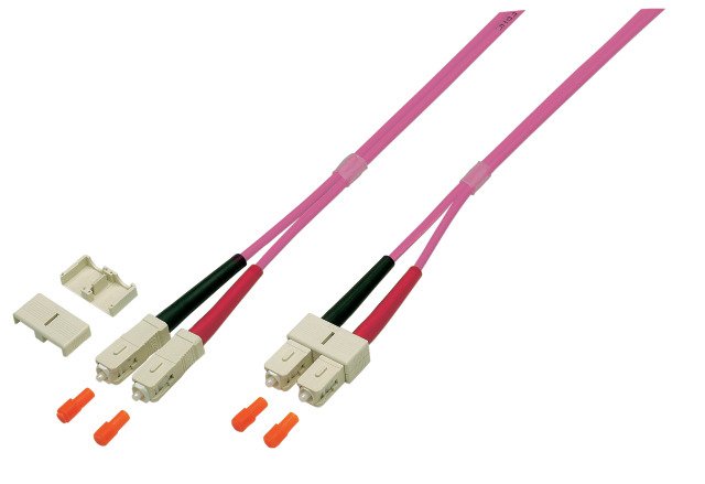 Efb Duplex Cable De Red Sc-Sc 50 125 Om4 Lszh 3mm 0.5m Violeta