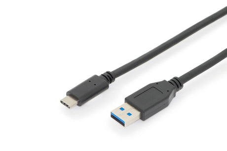 EAN 4016032438298 - Digitus AK-300146-010-S cable USB USB 2.0 1 m USB C USB A Negro imagen 1