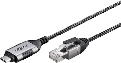 EAN 4040849744044 - Goobay 74404 cambiador de género para cable USB 3.1 type A RJ45 Negro, Plata imagen 3
