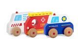 Jamara Holzspielz. Kidiwood Meckspiel Einsatzfahrz. 4t 1+