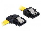 Cable Sata Delock Sata Iii -> Sata Izquierdo M/M 0,50 M Amarillo