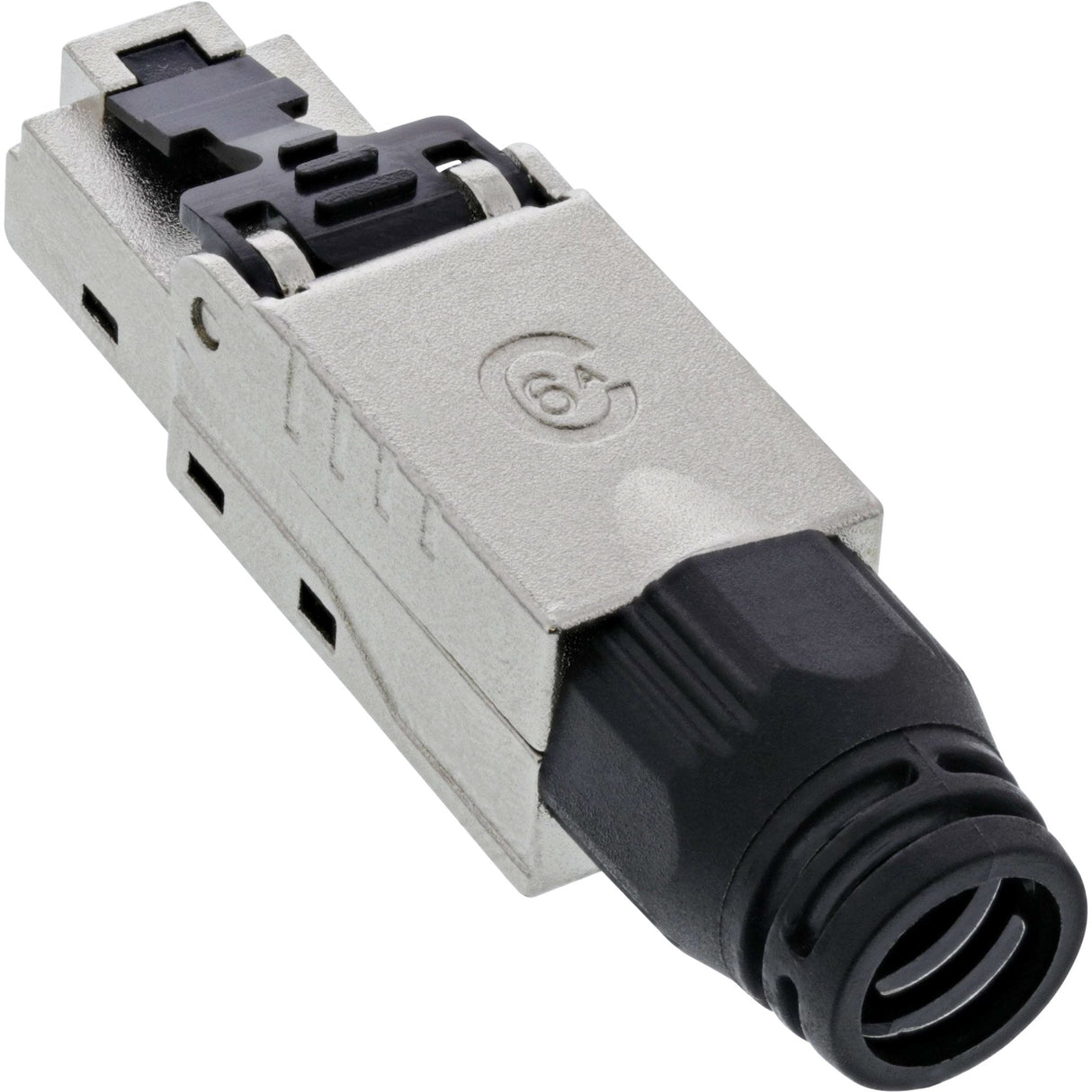 Enchufe Inline Rj45 Cat.6a 500mhz, Instalable En Campo, Blindado, Con Tapa Roscada