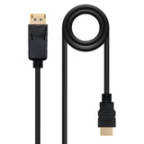 Nanocable Cable Conversor Displayport A Hdmi - Dp/M - Hdmi/M - 1 M - Negro