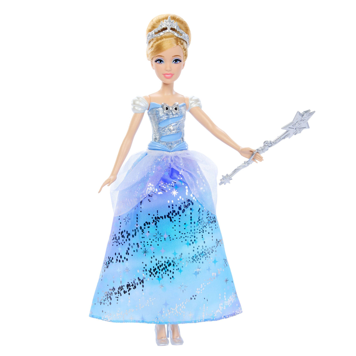 Mattel Disney Prinzessin Cinderella-Modepuppe Im Bezaubernden Ballkleid (Mit Licht Und Geräuschen) Jbf94