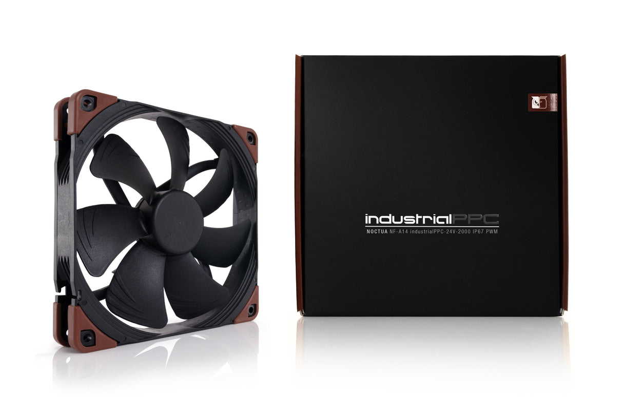 Noctua Nf-A14 Industrialppc-2000 Ip67 Pwm Ventilador 14 Cm Negro, Marrón