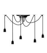 Segula Lámpara Colgante Phoenix 5 Piezas Porcelana Negra Max 60w