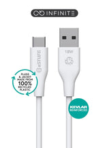 EAN 5715063042298 - eSTUFF ES605170 cable USB USB 2.0 1 m USB C USB A 60 W Blanco imagen 1