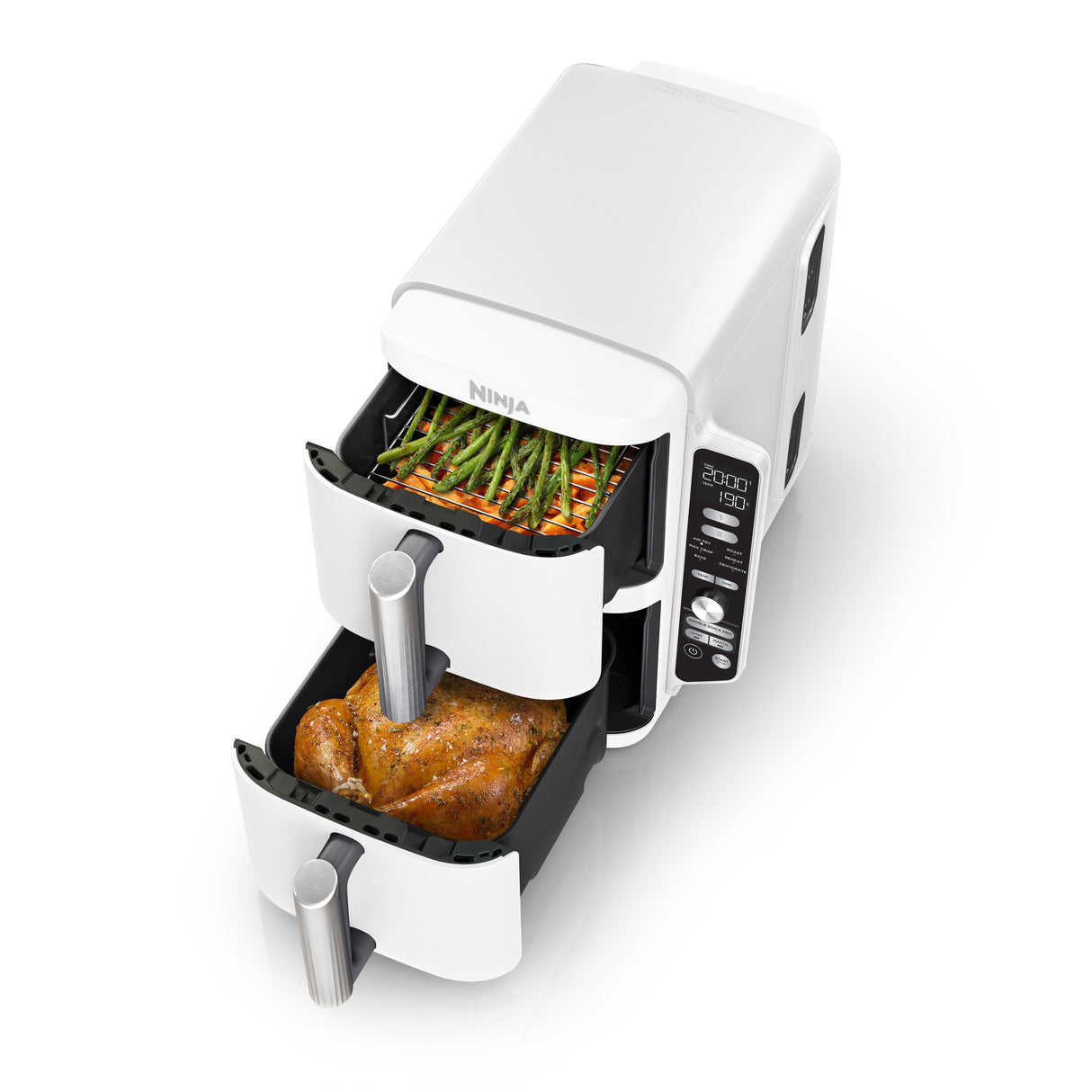 Freidora Sin Aceite Ninja Double Stack Xl De 9,5 L, Color Blanco Sl400euwh