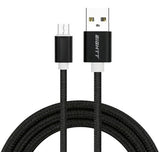 Eightt Cable Usb A Micro-Usb 2 Metros Trenzado Nylon Negro
