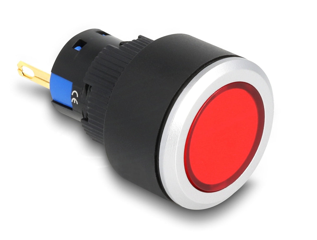 16 Mm Kunststoff Signallampe Rot   Lötversion