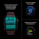 Apple Watch Series 12 Gps 46mm Negro Correa Deportiva Negra (S M)