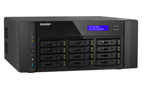 EAN 4711103080528 - QNAP TS-h1290FX NAS Torre EPYC 7302P 128 GB DDR4 0 TB QuTS hero Negro imagen 3