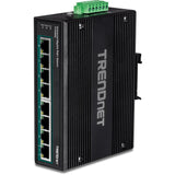 Trendnet Ti-Pg80b Switch 8 Puertos Industrial Gigabit Poe+ Din-Rail (24-56v)