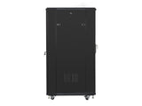 Armario Rack Cabinet Lanberg  Ff01-6827-12b (27u; 19''; 1390 Mm / 600 Mm / 800 Mm; Standing; Full, Glass; 800 Kg; Black Color)
