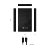 Aisens Caja Externa Para Disco Duro De 2.5' Usb 3.0 Negro Ase-2523b