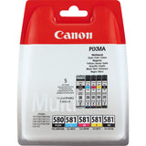 EAN 8714574652160 - Canon PGI-580/CL-581 cartucho de tinta 5 pieza(s) Original Rendimiento estándar Negro, Cian, Magenta, Ama imagen 1