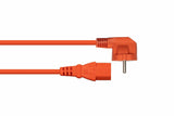 Kabelmeister Contacto De Protección-St. (90° Angulado.) An C13 Naranja 3m