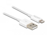 Delock Cable De Carga Y Datos Usb Para Iphone , Ipad , Ipod  Blanco 15 Cm