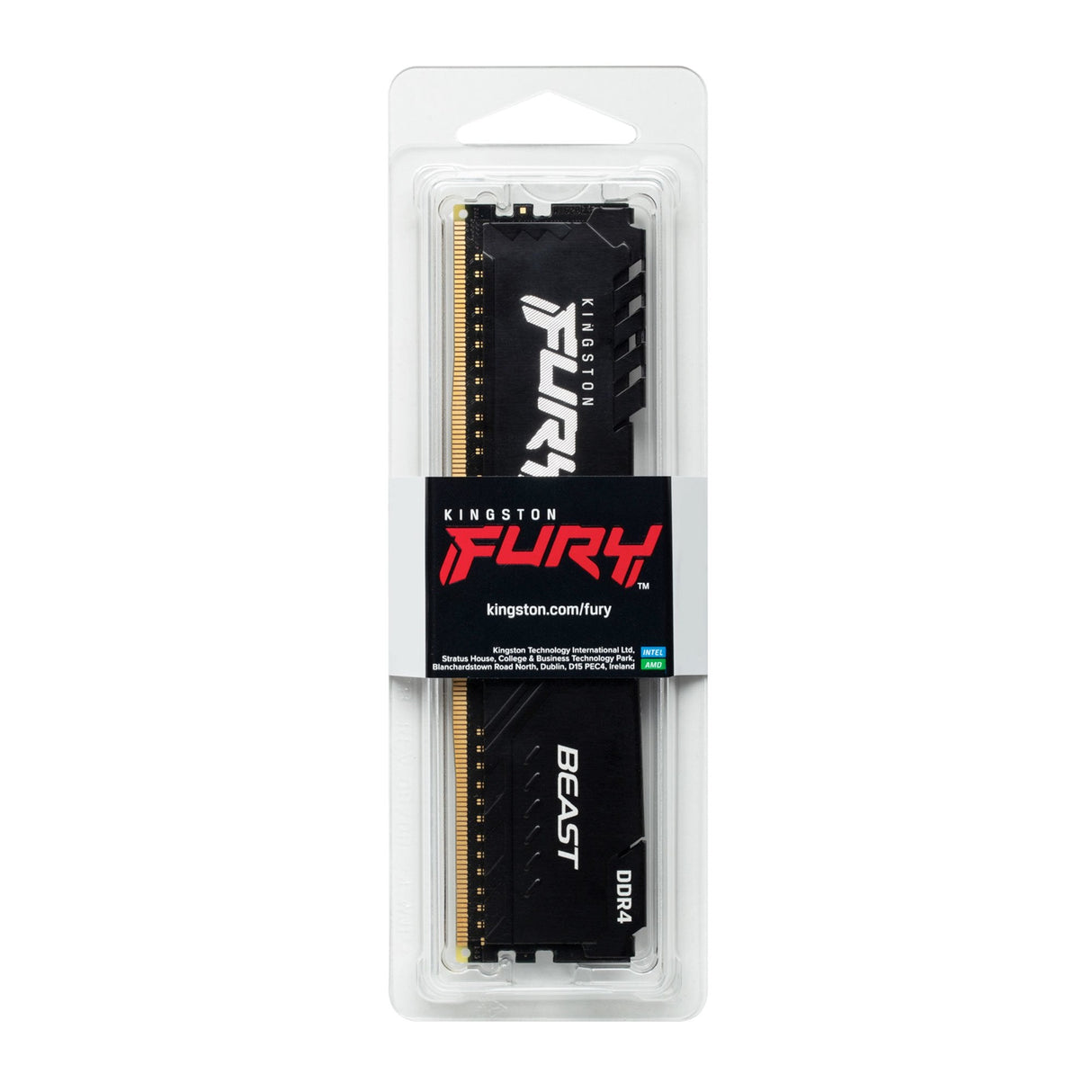 Memoria Ram Kingston Ddr4 16gb 3600 C18 Fury Beast  2x8gb, Black