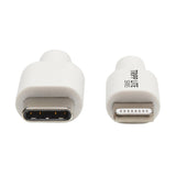 Tripp Lite M102-003-Wh Cable De Sincronización Y Carga Usb C A Lightning, Certificado Mfi - Usb 2.0, M/M, Blanco, 0.91 M
