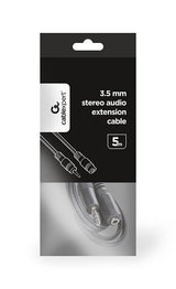 EAN 8716309046374 - Gembird CCA-421S-5M cable de audio 3,5mm Negro imagen 3