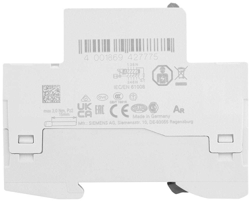Siemens Indus.Sector Fi-Schutzschalter 5sv3344-6 40a,3+N,30ma,400v Sentron Fehlerstrom-Schutzschalte